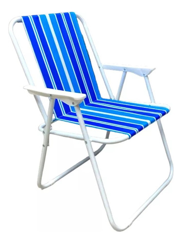 Silla De Playa Plegable Mdl 3 Celeste Sillas De Camping Pleg