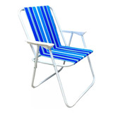 Silla De Playa Plegable Mdl 3 Celeste Sillas De Camping Pleg