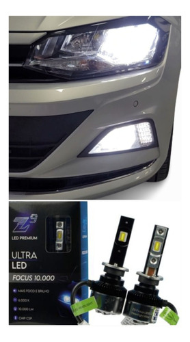 Kit Led Utra Z9 Focus 10 Mil Lumens Foco Definido Canbus 