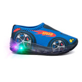 Tênis Led Infantil Hot Wheels - Com Luzinha Calce Fácil