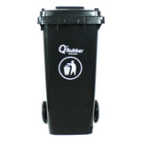 Contenedor De Basura Qrubber 120 Lts.gris