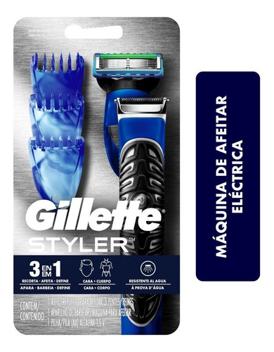 Máquina De Afeitar Gillette Styler Eléctrica 3 En 1