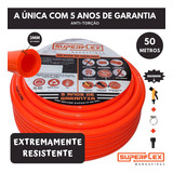 Mangueira Jardim 50mts Antitorção Superflex Ultra 1/2 X 3mm