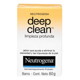 Jabón En Barra Neutrogena Deep Clean Limpieza Facial 80 g