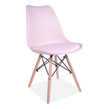 Silla Eames Dsw Blanca Asiento Tapizado Blanca- Alto Impacto