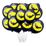 25 Bexigas Balão N11 Decoração Morcego Batma Festa Aniversá