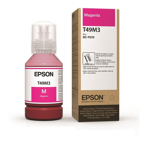 Botella De Tinta Epson T49m3 Magenta Surecolor F570/f170