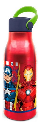Botella De Agua Infantil Avengers Aluminio Ar1 1115 Ellobo