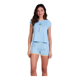 Pijama Lupo Feminino Curto Short Doll Algodão Confortável