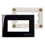 Placa Para Móvel Preta 65x45mm Sleek Ebony Margirius