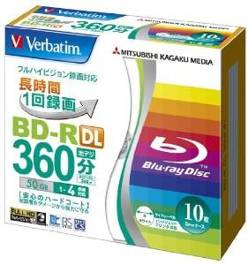 Verbatim Mitsubishi 50gb 4x Velocidad Bd-r De Blu-ray Grabab