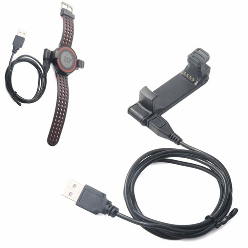 Soporte C/cable D/carga Usb Para Reloj Garmin Forerunner 220