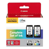 Set De Cartuchos De Tinta Para Impresora Canon 275 Y 276