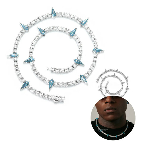 Cubana Chain Charms Gengar Pendentes Colares Com Diamantes H