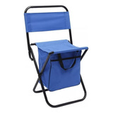 Silla Banquito Banco Plegable Bolso Respaldo Camping Pesca