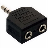 Adaptador Mini Plug 3.5 Stereo A 2 Hembra 3.5mm Stereo