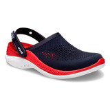 Crocs Originales Literide 360 Azul Rojo