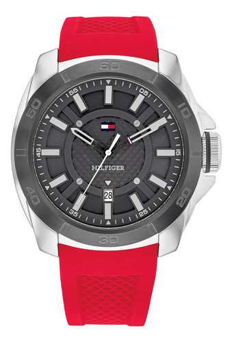 Reloj Tommy Hilfiger Para Hombre De Silicona Th1792135 Ss