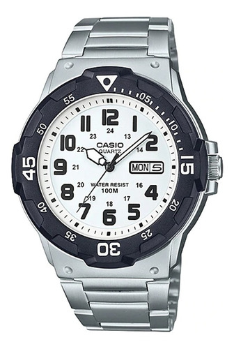 Reloj Casio Hombre Mrw-200hd-7bv Correa De Acero, Natacion