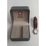 Reloj Swiss Mujer Malla Cuero 