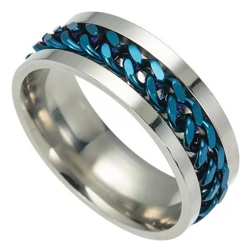 Anillos Para Parejas Novios Amantes Esposos Amor Color Azul