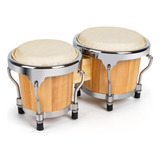 Lyumengg Bongo Drums De 4 Y 5 Pulgadas Para Principiantes, J