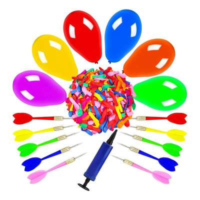 Juego De Globos De Dardos Ootsr Con 500 Globos, 10 Dardos Y