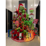 Grinch Cara Con Gorro Y  Mano   Decoracion Pino Navideño