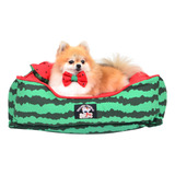 Cama Caminha Pet Cachorro Melancia Verde/vermelho P 55x43cm