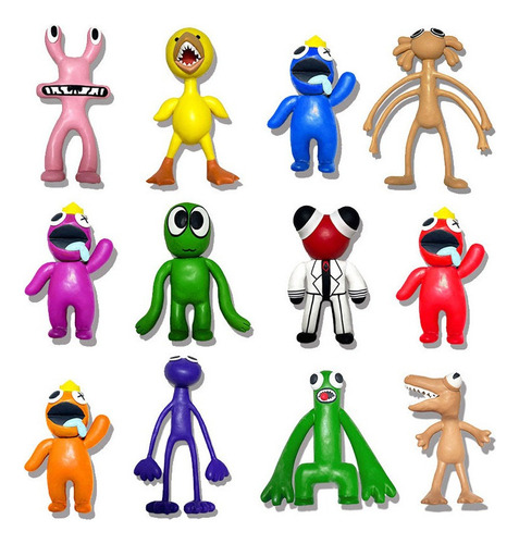 Figuras De Juguete C Roblox Rainbow Friends Ornaments, 12 Pi