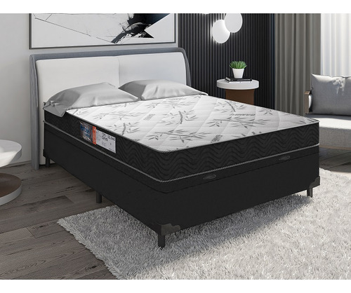 Cama Box Baú Casal + Colchão Portobel Egito Ortopédico D28