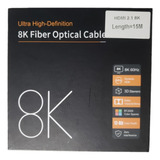 Cabo Hdmi 8k 15 Metros 4k 120hz 2.1 Fibra Hdr Premium !!!