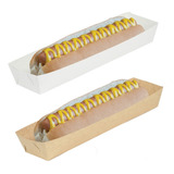 Charola Para Hotdog Jumbo, Alitas, Sushi 30x7x4cm 200pzas