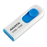 Memoria Usb Adata C008, 16gb, Usb 2.0, Azul/blanco