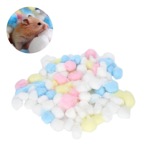 Colorful Stuffed Cotton Balls For Hamster 1