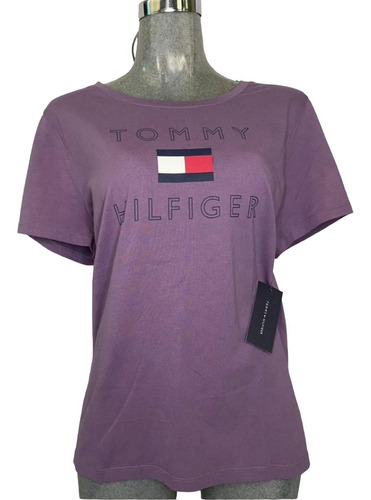 Tommy Hilfiger Original Nuevo De Mujer Talla L Morado.