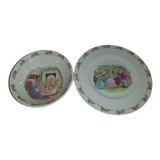 2 Platos Bunnykins Ceramica Royal Doulton Inglaterra 1988