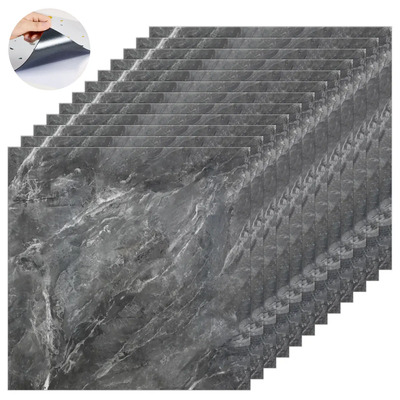 Decoracion Hogar Pared Pvc Lamina Marmol Autoadhesivo 30×30cm 12pz Gris Oscuro | MercadoLibre