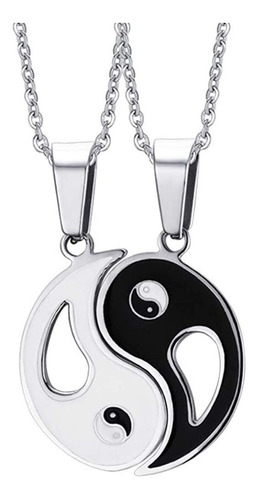 Newzenro 2 Piezas De Yin Yang Bff Collar Colgante Para Parej