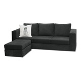 Sillon + Puff Reversible 180x150 Rinconero Simil Cuero