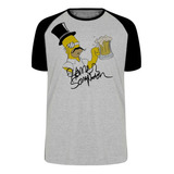 Camiseta Luxo Sir Homer Simpson Ingles Cerveja Choop Duff