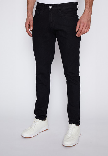 Jeans Hombre Negro Skinny Elasticado Family Shop