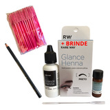 Kit Glance Henna Para Sobrancelha 3,5g + Acessorios Brinde