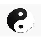 Tapete Protetor Narguilé Ying Yang  Bem Mal Branco E Preto