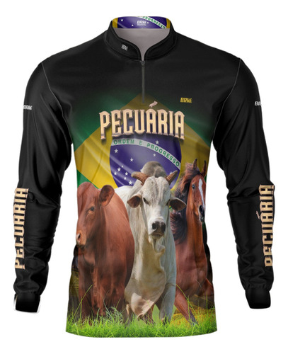 Camisa Masculina Brk Pecuária Proteção Solar Uv50+