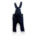 Roupa Infantil Macacão Jardineira Jeans Preto Bebê Menina 