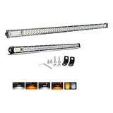 Barra Led 32  Slim 240w 80 Leds Blanco/ambar 5 Funciones