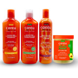 Cantu X4 Shampoo, Acondicionador, Activador Y Gel Aguacate