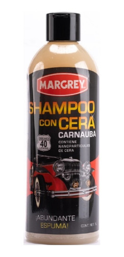 Shampoo Concentrado Con Cera Y Protección Carnauba Margrey