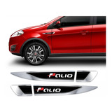 Adesivos Aplique Lateral Resinado Fiat Palio 2013/2017 Res71